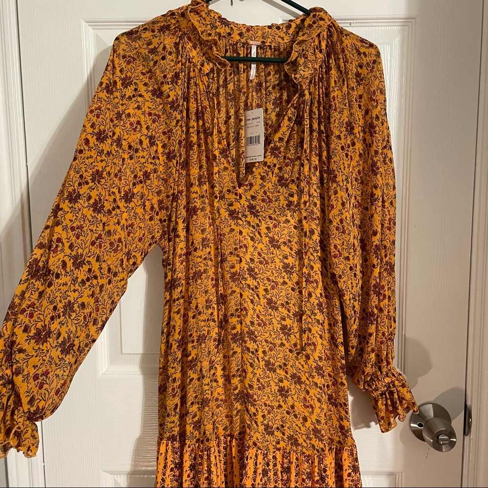 NWT Feeling Groovy Border Maxi Dress in Orange - Picture 9 of 14